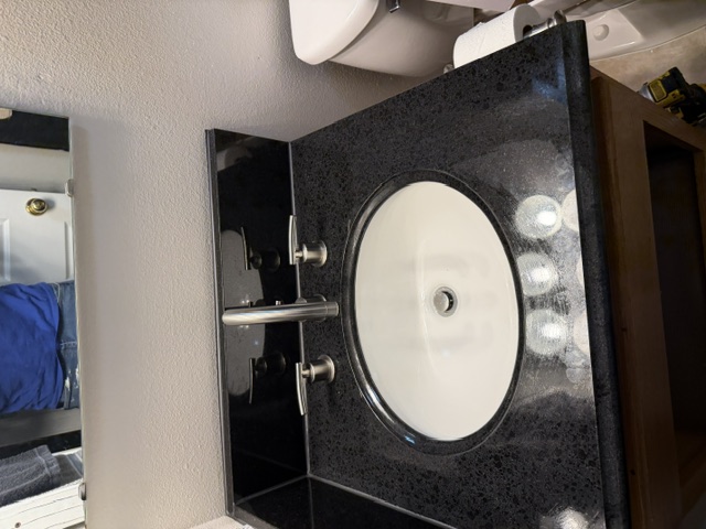 Bathroom vanity installation