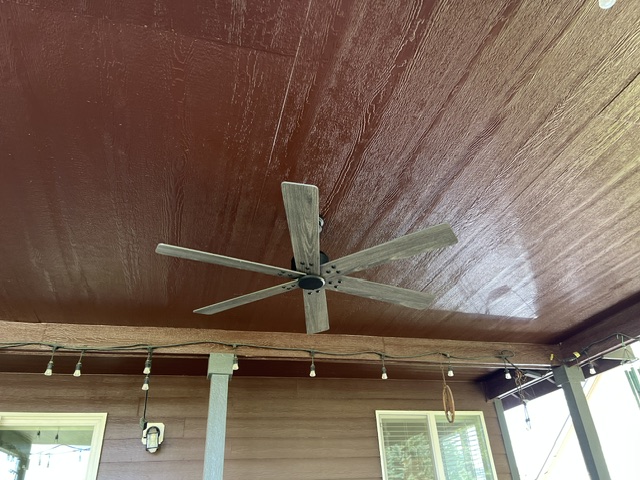 Ceiling fan installation