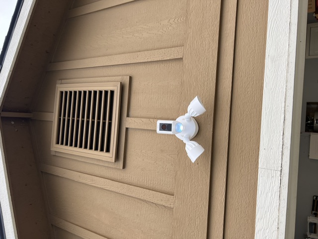 Security lighting install